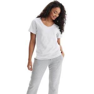 Hanes Women’s Nano Premium Cotton V-Neck T-Shirt Pack(White – 1 Pack)