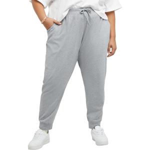 Hanes Womens Originals Cotton Joggers, 100% Cotton Jersey Sweatpants for Women, 29″ Inseam(Light Steel)