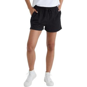Hanes Womens Originals Shorts, Cotton Jersey Shorts, Gym Shorts for Women, 2.5″, Plus(Black)