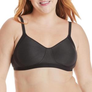 Hanes Women’s X-Temp Wireless Bra, Cooling Mesh T-Shirt Bra, ComfortFlex Fit Wirefree Bra(Black)