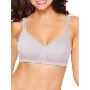 Hanes Women’s X-Temp Wireless Bra, Cooling Mesh T-Shirt Bra, ComfortFlex Fit Wirefree Bra(Sterling Grey Heather)