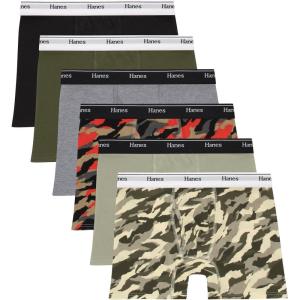 Hanes boys Originals Boxer Briefs, Stretch Cotton Underwear, Assorted, 6-pack(Orange/Tan/Green – 6 Pack)