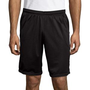 Hanes mens Mesh Pocket Short(Ebony)