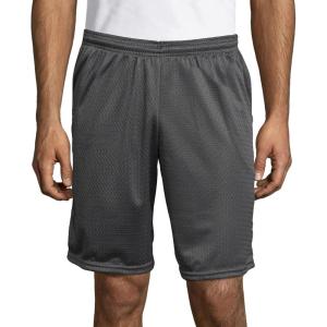 Hanes mens Mesh Pocket Short(Railroad Gray)