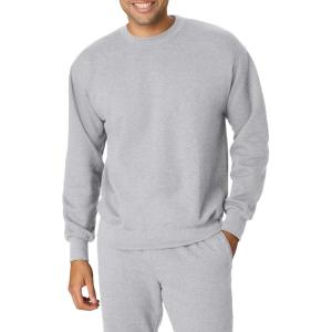 Hanes mens Ultimate Sweatshirt, Heavyweight Fleece Sweatshirt, Crewneck Pullover for Men(Light Steel)