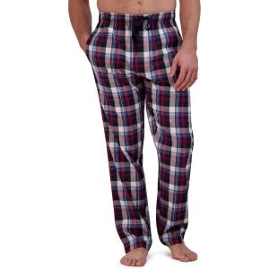 Hanes mens Woven Pajama Pant(Red Plaid)