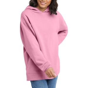 Hanes womens Ecosmart Fleece Hoodie, Midweight Sweatshirt for Women, Kanga Pocket(Spirited Pink)