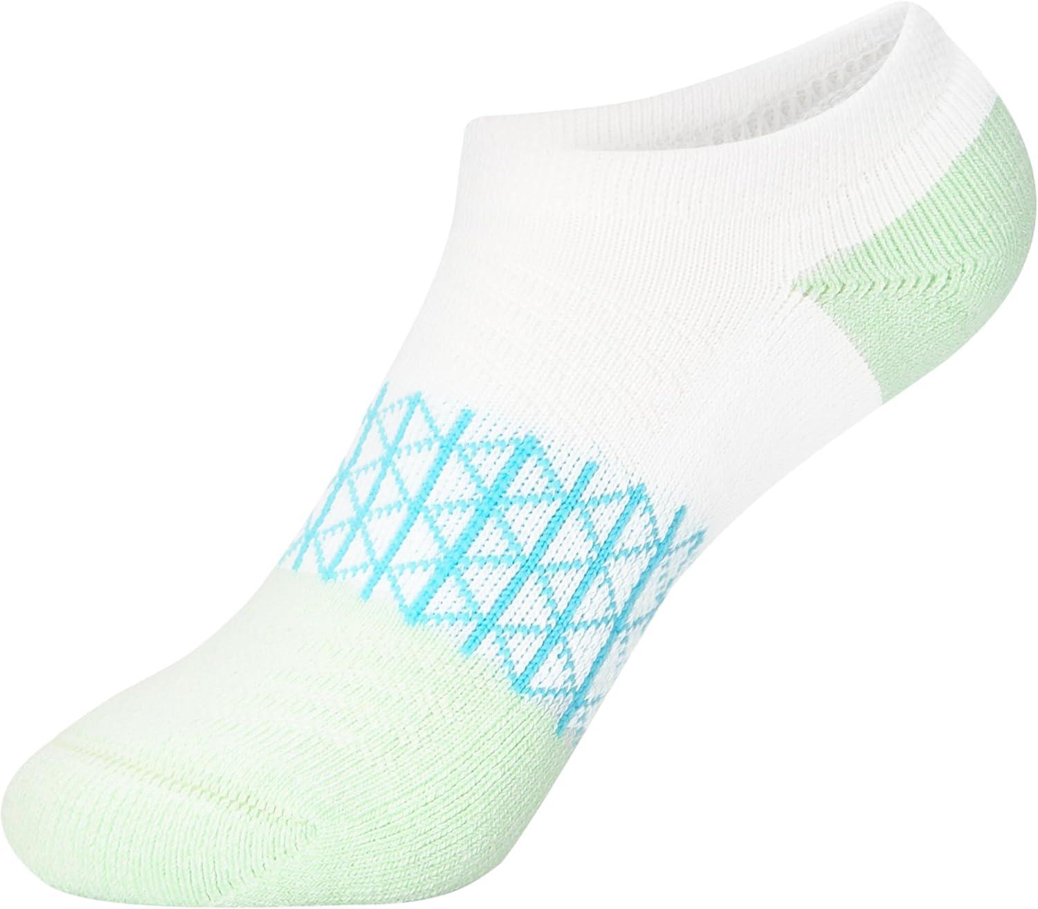 imageHanes girls Socks Pack Ankle Crew No Show 6 Pairs Absolute Active Cushioned Ankle Socks for GirlsNo Show WhitePurple