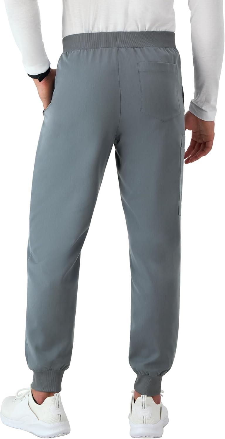 imageHanes Mens Scrubs Healthcare Joggers Scrub Joggers for Men MoistureWicking amp Odor Control Multiple PocketsSlate Grey