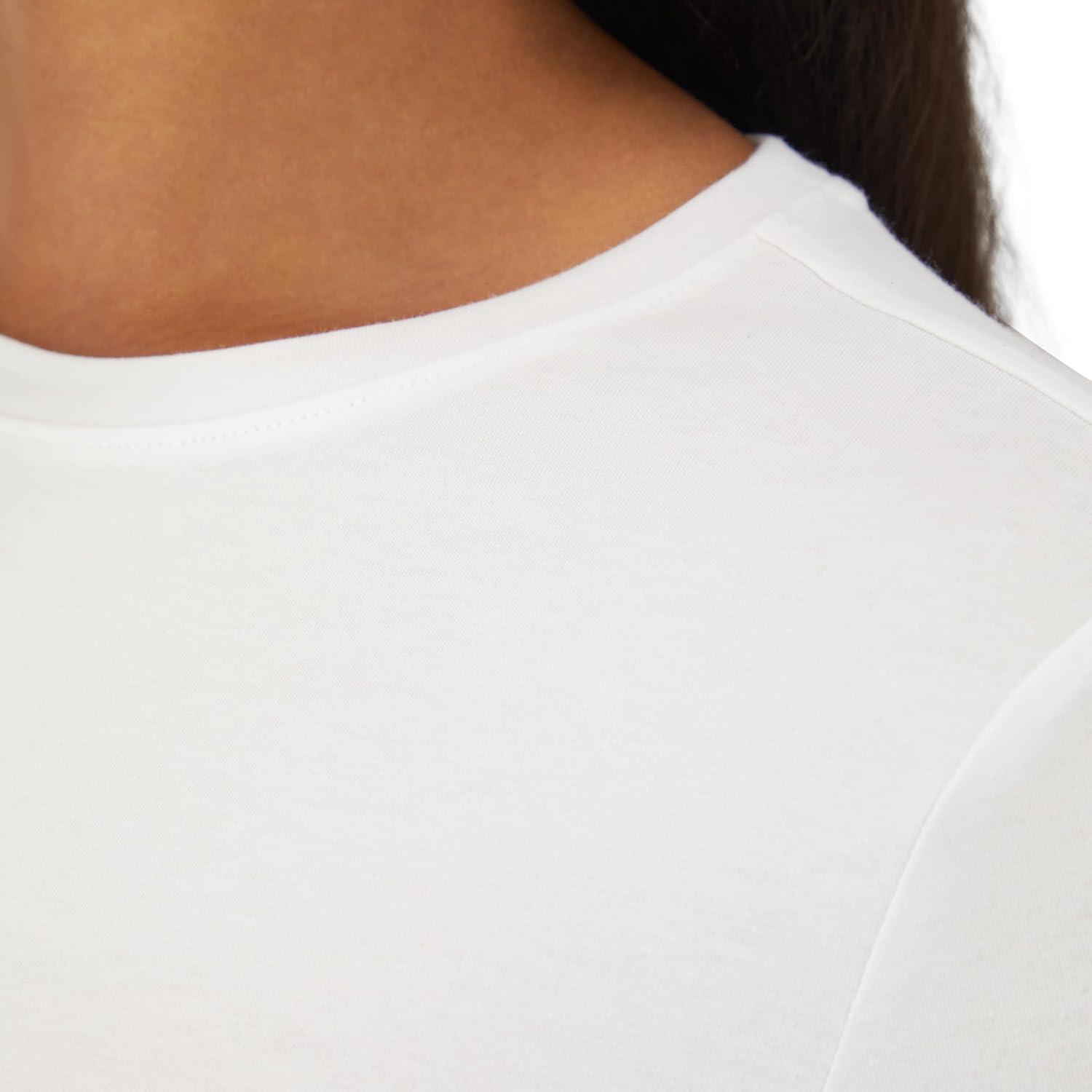 imageHanes Womens Comfort Fit Scrubs Underscrub Supersoft Viscose from Bamboo Long Sleeve ShirtWhite