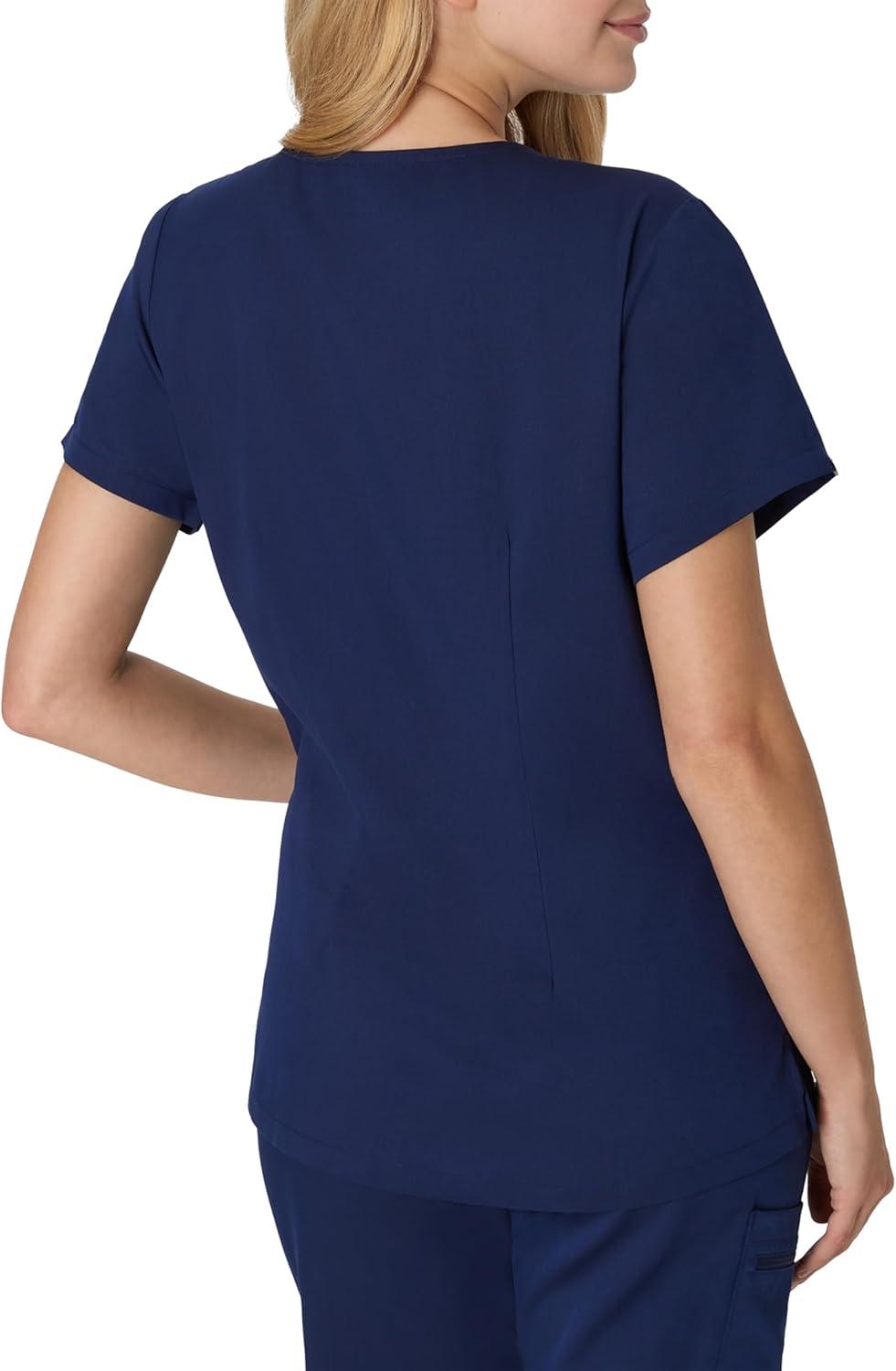 imageHanes Womens Hanes Womens Premium Scrubs Top with Pockets Comfort Fit Scrubs for Women Nurse EssentialsAthletic Navy