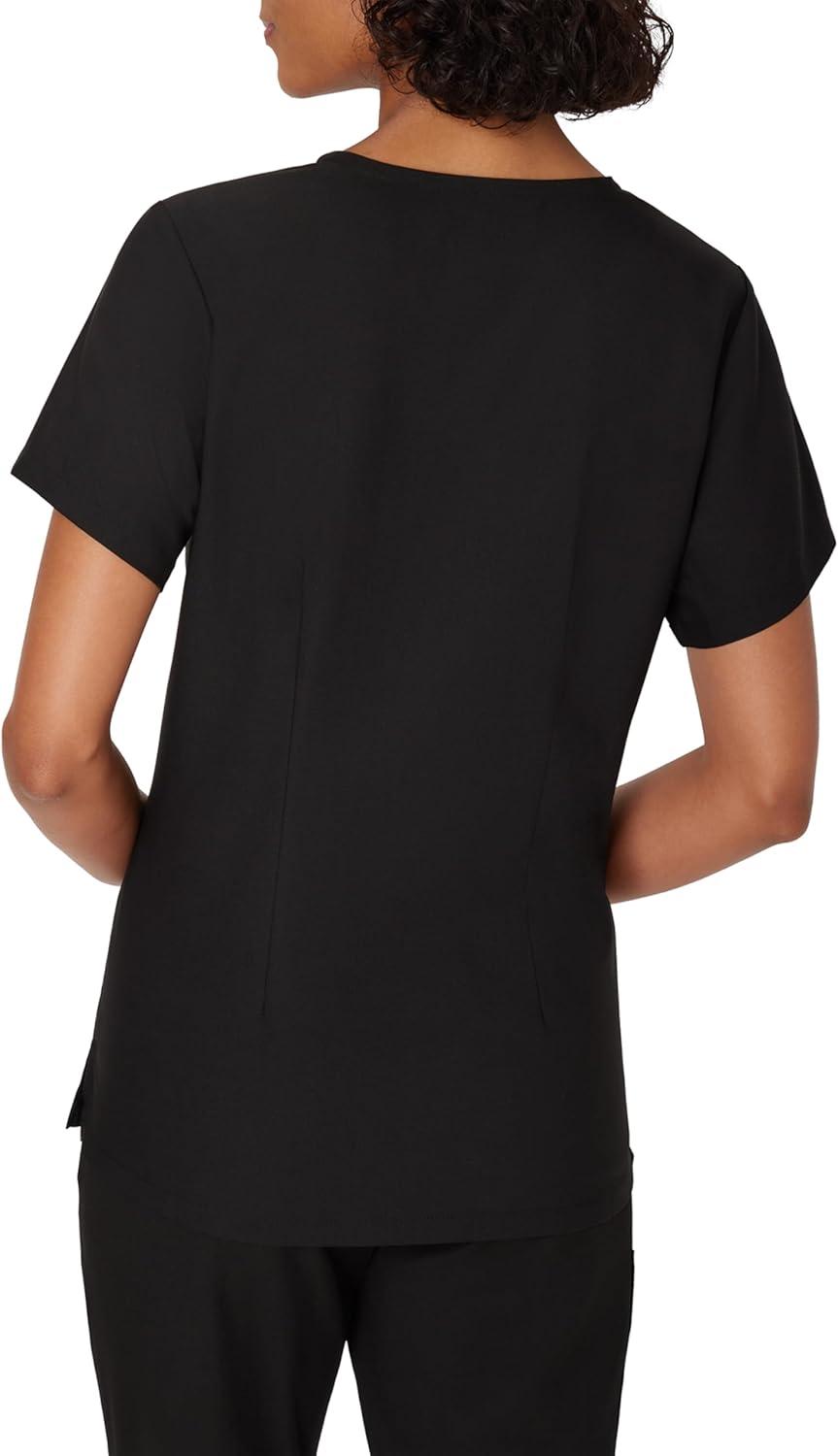 imageHanes Womens Hanes Womens Premium Scrubs Top with Pockets Comfort Fit Scrubs for Women Nurse EssentialsNew Ebony