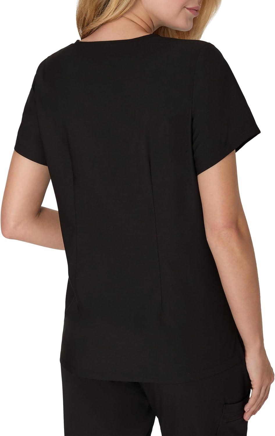 imageHanes Womens Premium Scrubs Top with Single Pocket Comfort Fit Scrubs for Women Nurse EssentialsNew Ebony