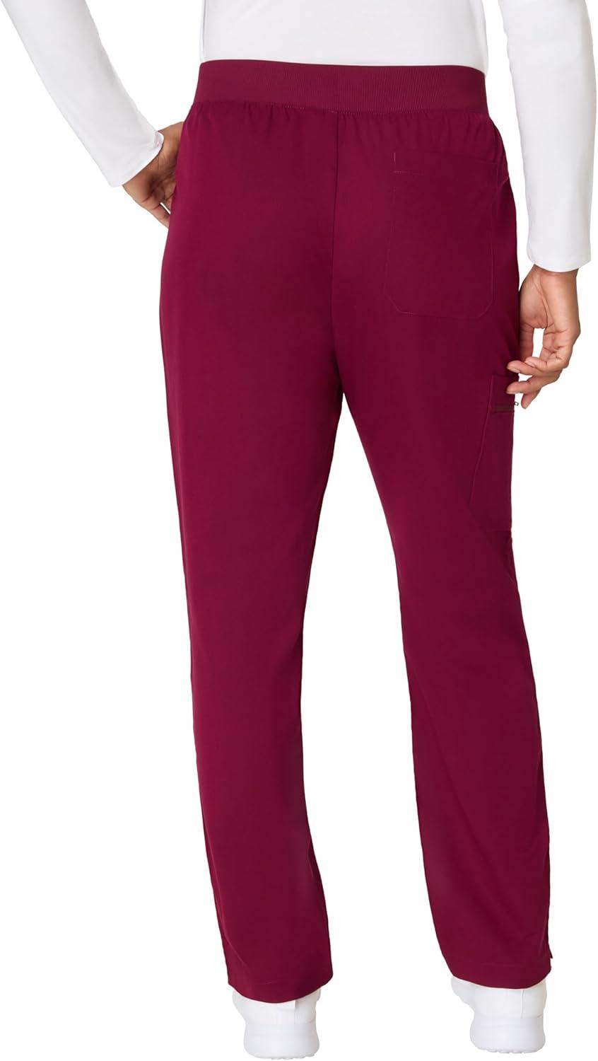 imageHanes Womens Scrub Pants Comfort Fit Healthcare Pants for Women MoistureWicking Medical ScrubsAfternoon Burgundy