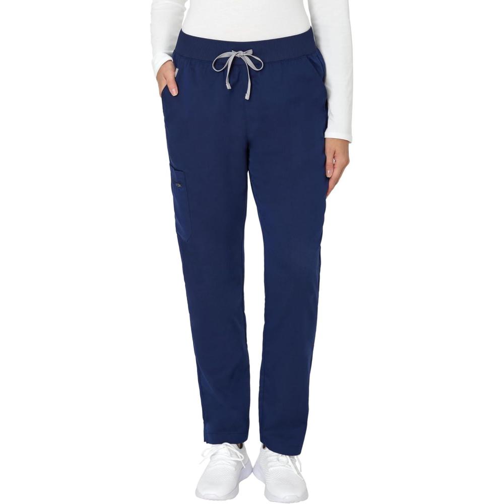 imageHanes Womens Scrub Pants Comfort Fit Healthcare Pants for Women MoistureWicking Medical ScrubsAthletic Navy