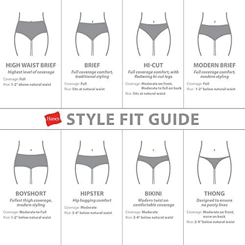 imageHanes Womens Underwear Pack 10Pack FullCoverage Cotton Blend Panties MoistureWicking Underwear for WomenAll White