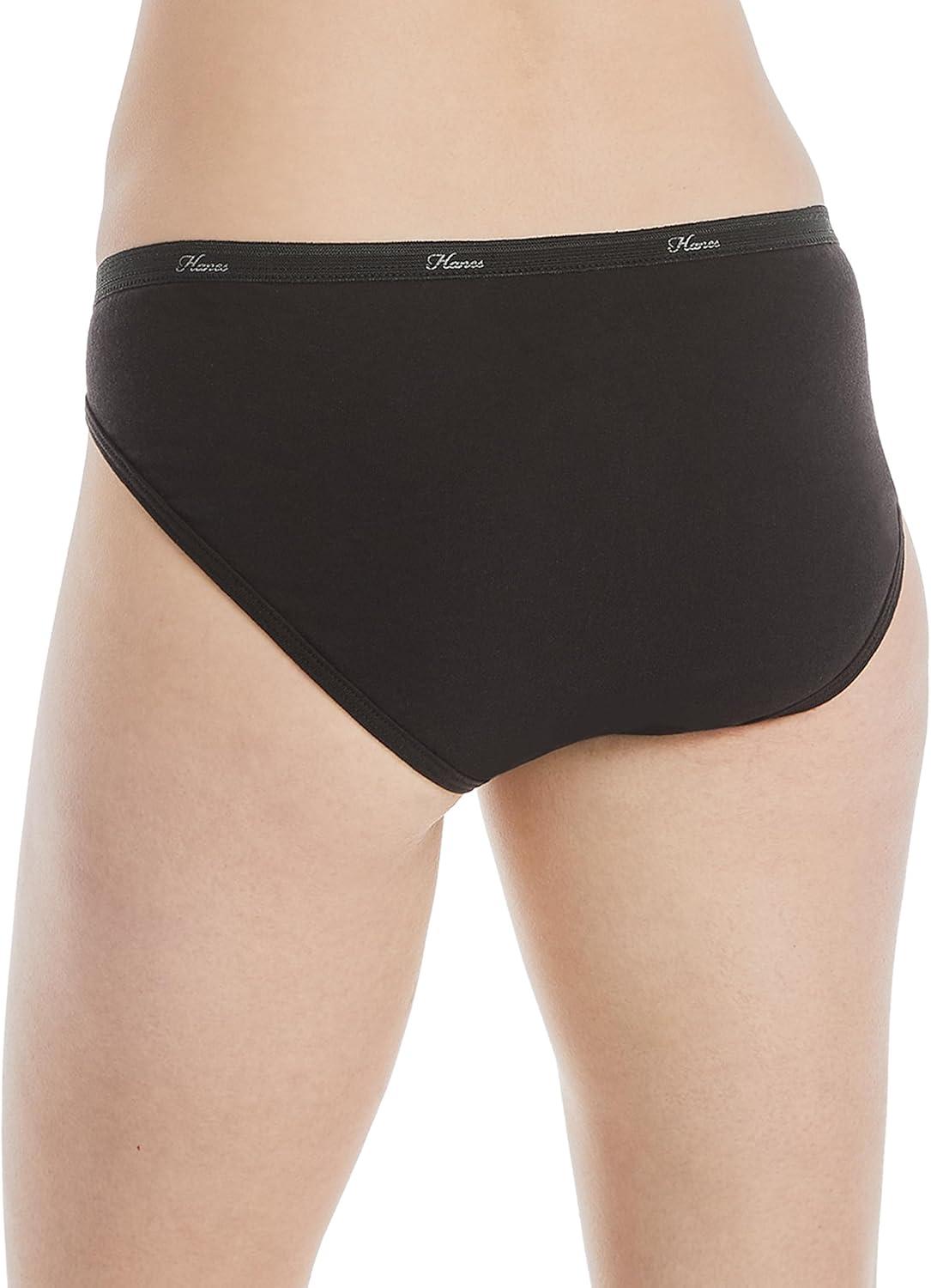 imageHanes Womens Underwear Pack 10Pack FullCoverage Cotton Blend Panties MoistureWicking Underwear for WomenAssorted SolidsPrintsHeathers Bikini