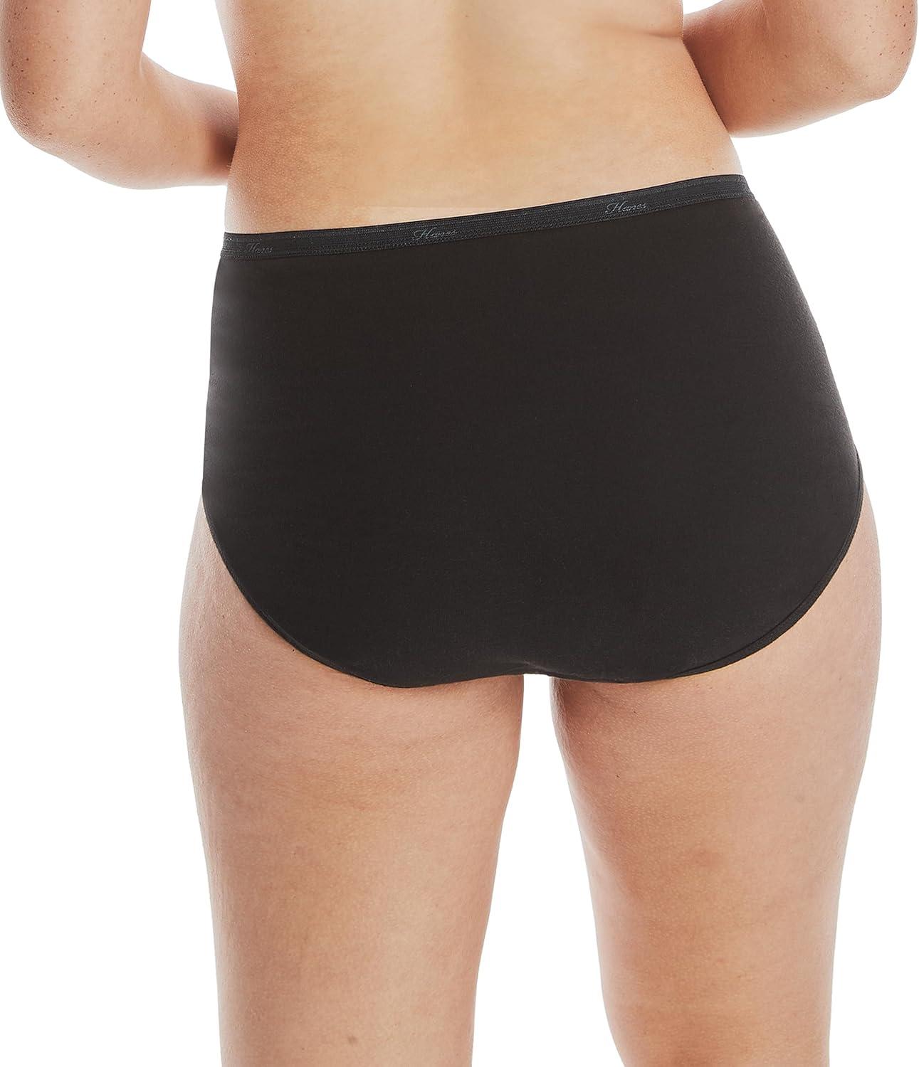 imageHanes Womens Underwear Pack 10Pack FullCoverage Cotton Blend Panties MoistureWicking Underwear for WomenAssorted SolidsPrintsHeathers Brief