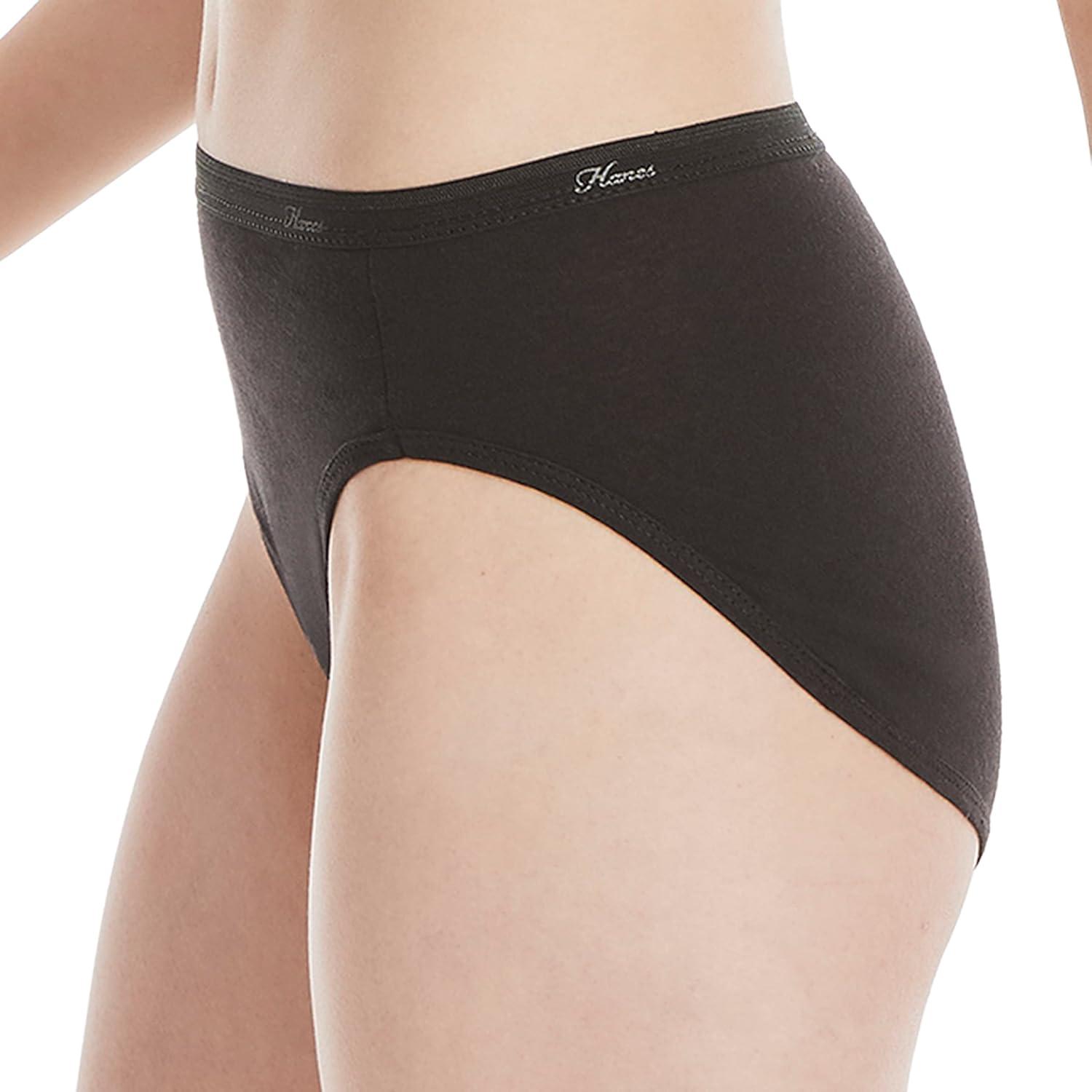 imageHanes Womens Underwear Pack 10Pack FullCoverage Cotton Blend Panties MoistureWicking Underwear for WomenAssorted SolidsPrintsHeathers Hicut