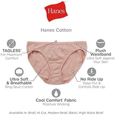 imageHanes Womens Underwear Pack 10Pack FullCoverage Cotton Blend Panties MoistureWicking Underwear for WomenPinkBlackGrey HeatherNavyTea FloralWhite Hicut