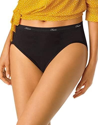 imageHanes Womens Underwear Pack 10Pack FullCoverage Cotton Blend Panties MoistureWicking Underwear for WomenPinkBlackGrey HeatherNavyTea FloralWhite Hicut