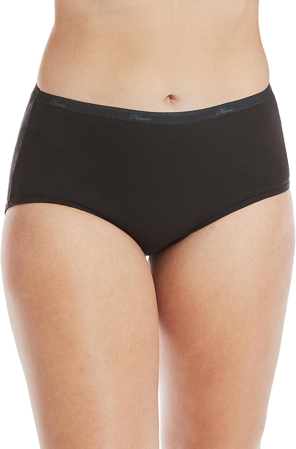imageHanes Womens Underwear Pack 10Pack FullCoverage Cotton Blend Panties MoistureWicking Underwear for WomenSolidPrint Mix