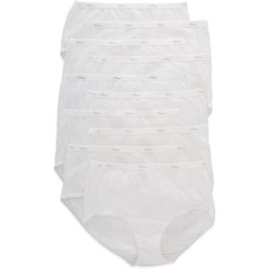 Hanes Women’s Underwear Pack, 10-Pack, Full-Coverage Cotton Blend Panties, Moisture-Wicking Underwear for Women(All White)