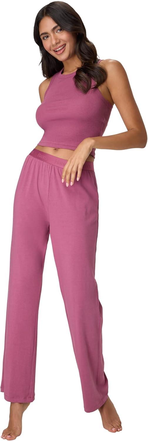 imageHanes Womens Lounge Pants Originals Supersoft Comfywear Sleep Pants Loungewear for Women 30Mauve Mood