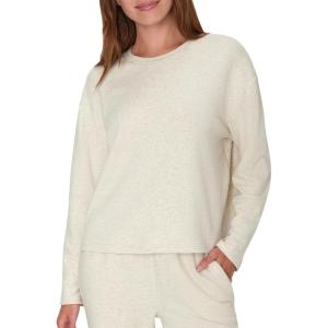 Hanes Women’s Originals French Terry Pullover, Cropped Crewneck Sweatshirt for Women, Comfywear Loungewear(Oatmeal Marle)