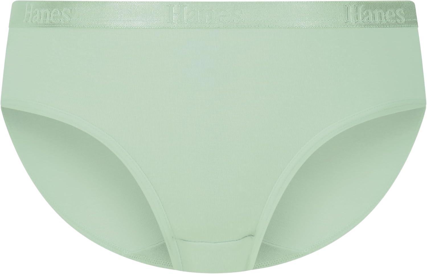 imageHanes girls Underwear Hipsters Pack 6pack Originals Supersoft Hipster Panties for Girls MoisturewickingPurple Flowers Pink Earthen Tan Lavender Celadon