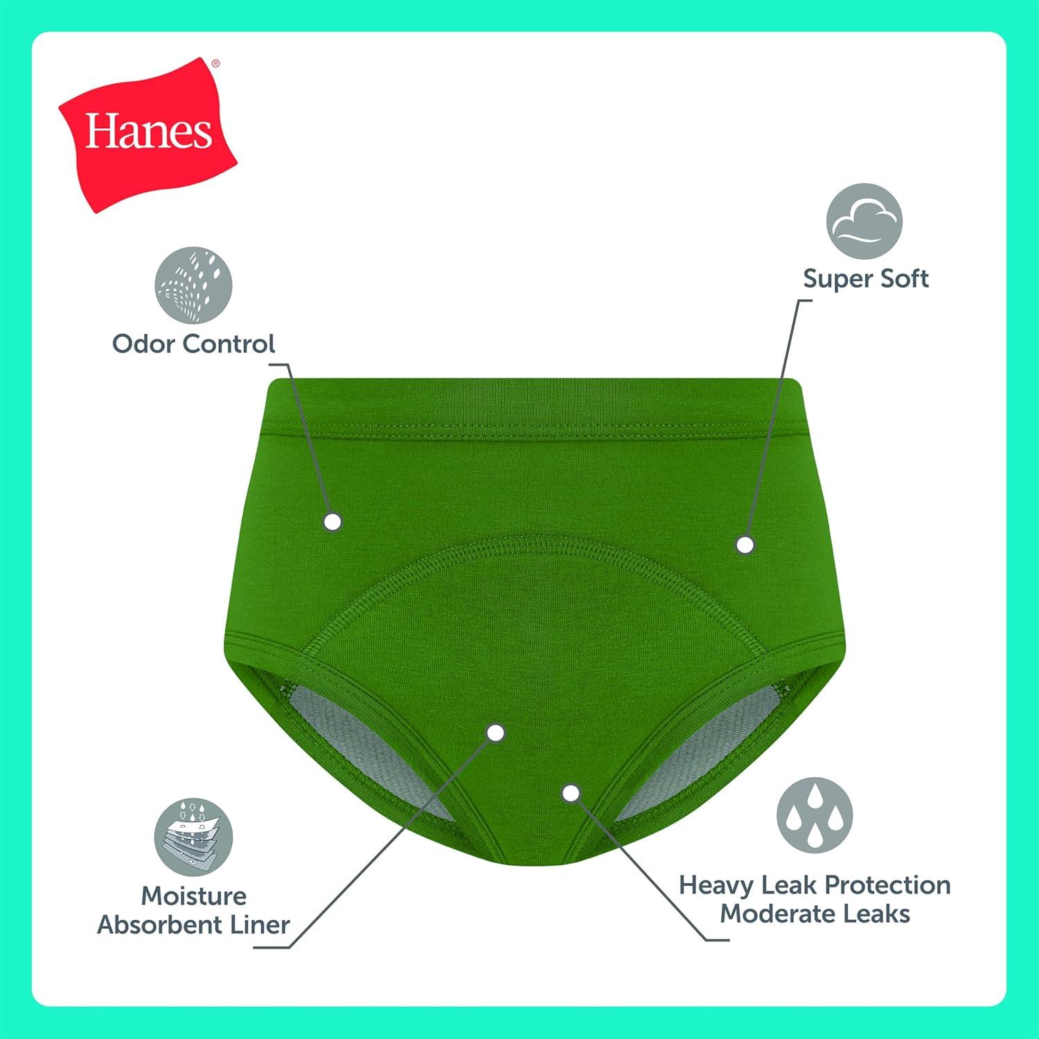 imageHanes Boys Potty Training Underwear Brief Heavy Absorbency Toddler Boys Cotton Training Underwear 5 PackGreenDinos 5 Pack