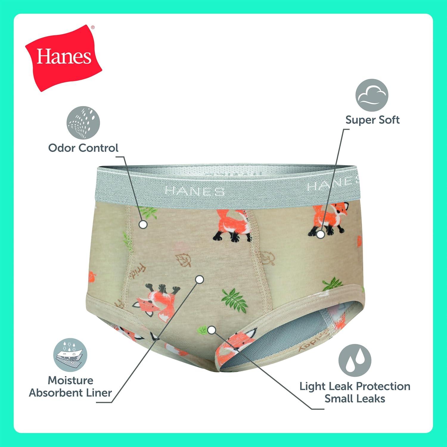 imageHanes Boys Potty Training Underwear Light Leaks Toddler Cotton Briefs and Boxer Briefs MultipackBriefs Days of Week 7 Pack