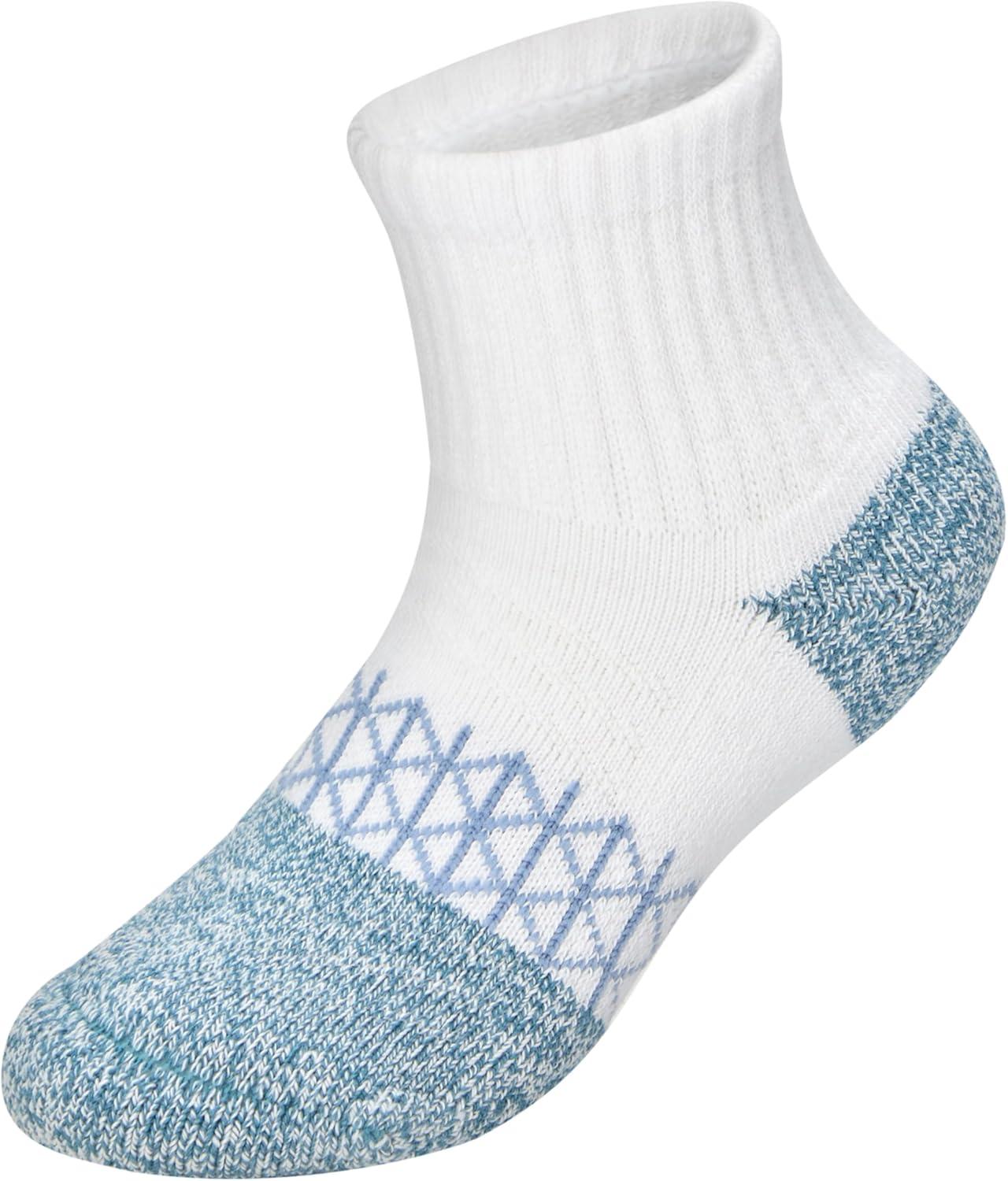 imageHanes Boys Socks Ankle Crew amp No Show 6pack Absolute Active Cushioned Sports Socks for Boys Moisturewicking AthleticBlueWhite Ankle