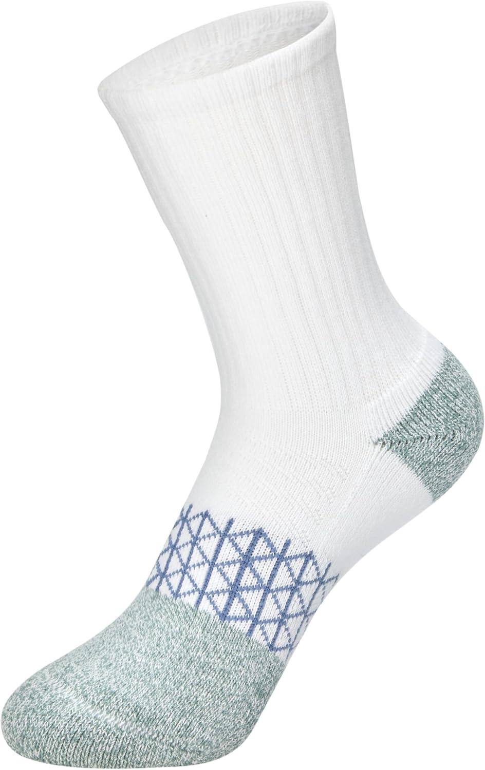 imageHanes Boys Socks Ankle Crew amp No Show 6pack Absolute Active Cushioned Sports Socks for Boys Moisturewicking AthleticBlueWhite Crew