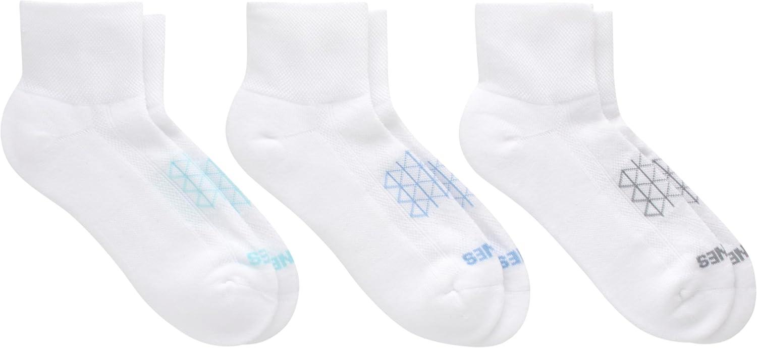 imageHanes Womens Running Ankle Socks Absolute Run Socks for Women Breathable Mesh Seamless Toe 4Pack