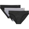 3-pack Bikinis  Black/Dot Print/Concrete Heather