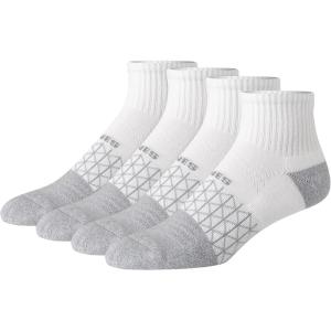 Hanes Men’s Socks, Absolute Comfort Cushioned Moisture-wicking Seamless Toe, 4 Pack, Ankle, Crew and Heel Shield Socks(White/Gray – Ankle)