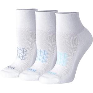 Hanes Women’s Running Ankle Socks, Absolute Run Socks for Women, Breathable Mesh, Seamless Toe, 4-Pack