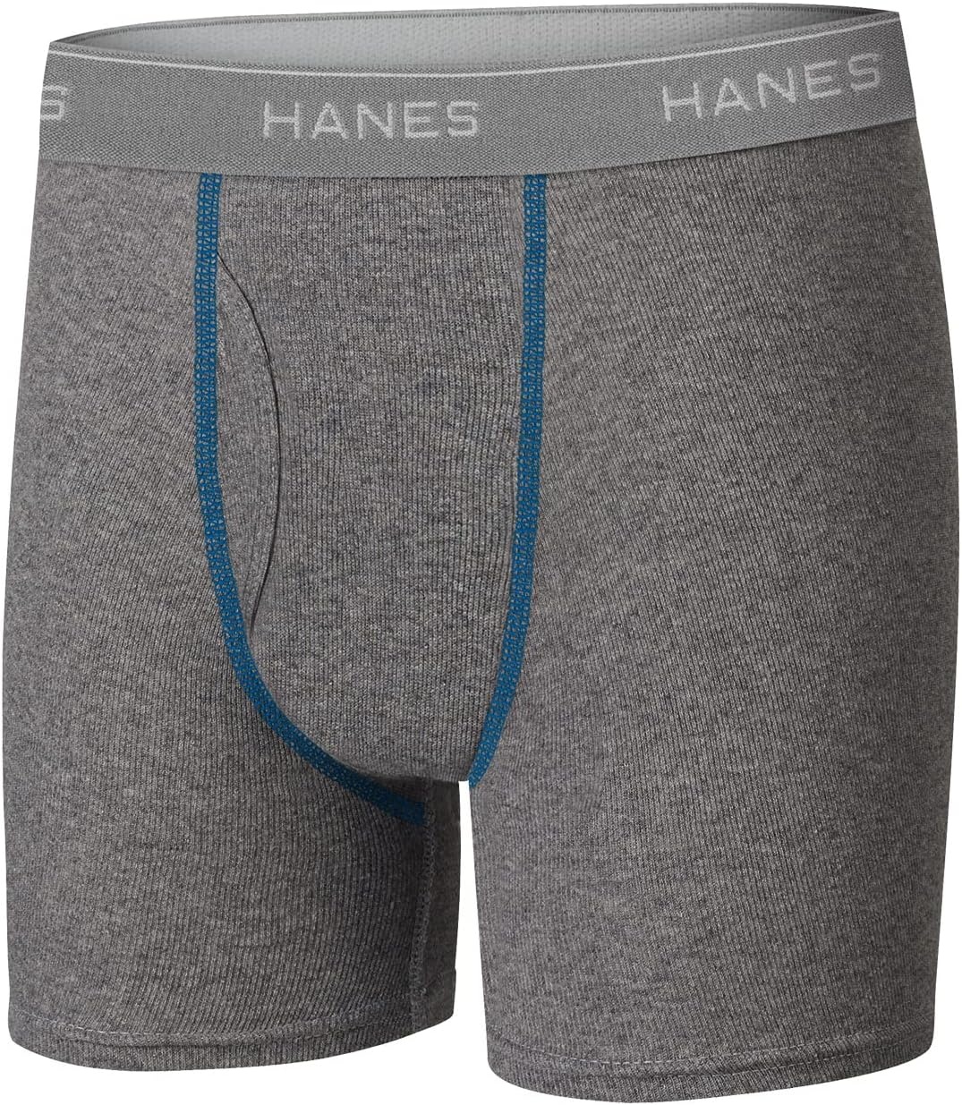 image:imageHanes Boys Boxer Briefs MoistureWicking Underwear for Boys amp Toddlers Assorted 10 or 12 PackGreyBlueBlackRed