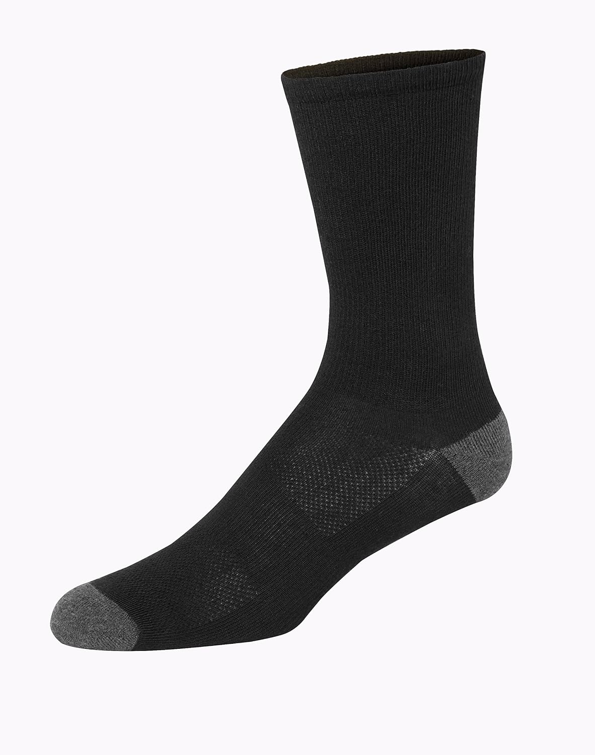 image:imageHanes Mens Socks Active Cool Xtemp Lightweight Moisturewicking Cushioned Ankle Crew and No Show 12 and 14 Pair PacksBlack Crew 12 Pair