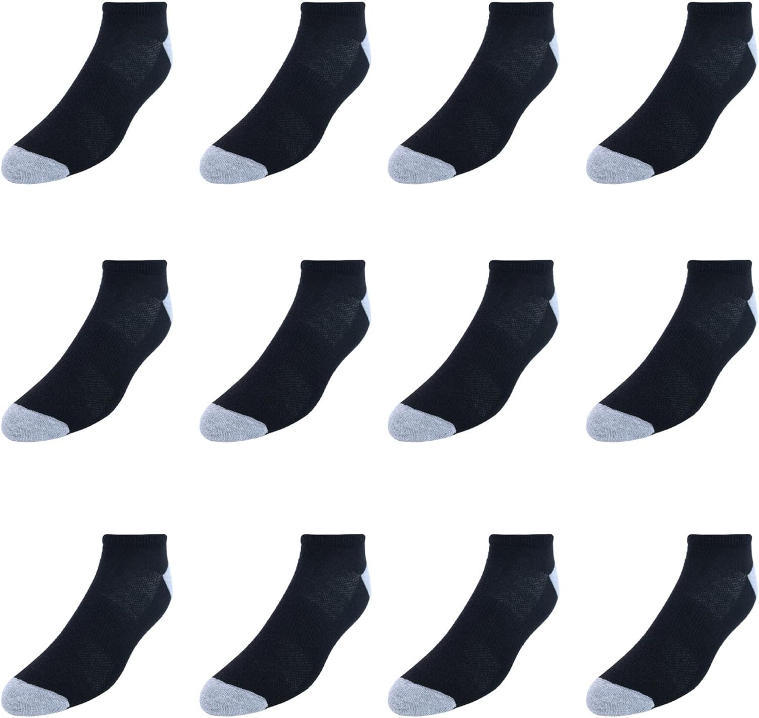 image:imageHanes Mens Socks Active Cool Xtemp Lightweight Moisturewicking Cushioned Ankle Crew and No Show 12 and 14 Pair PacksBlack Low Cut 12 Pair