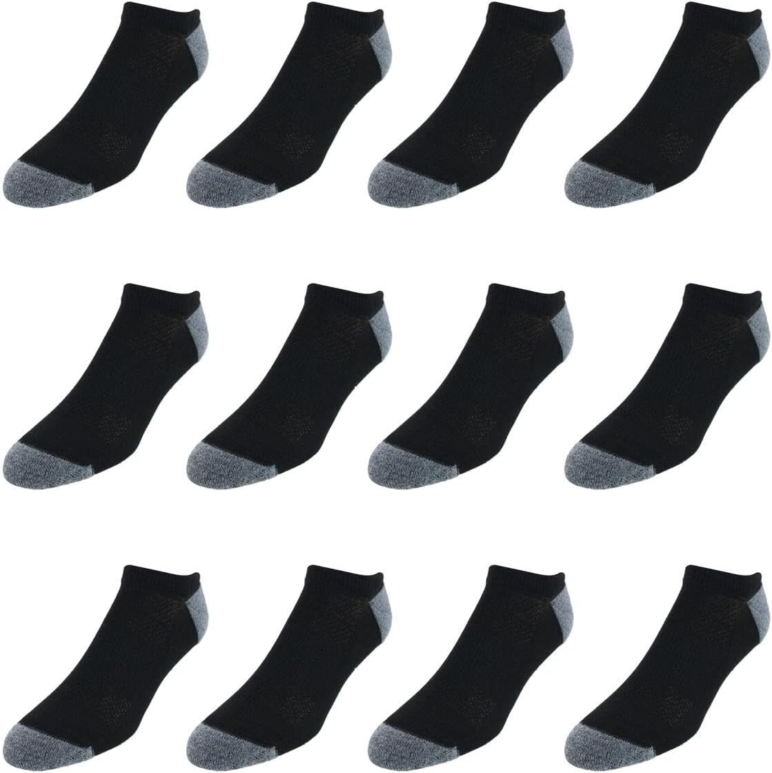 image:imageHanes Mens Socks Active Cool Xtemp Lightweight Moisturewicking Cushioned Ankle Crew and No Show 12 and 14 Pair PacksBlack