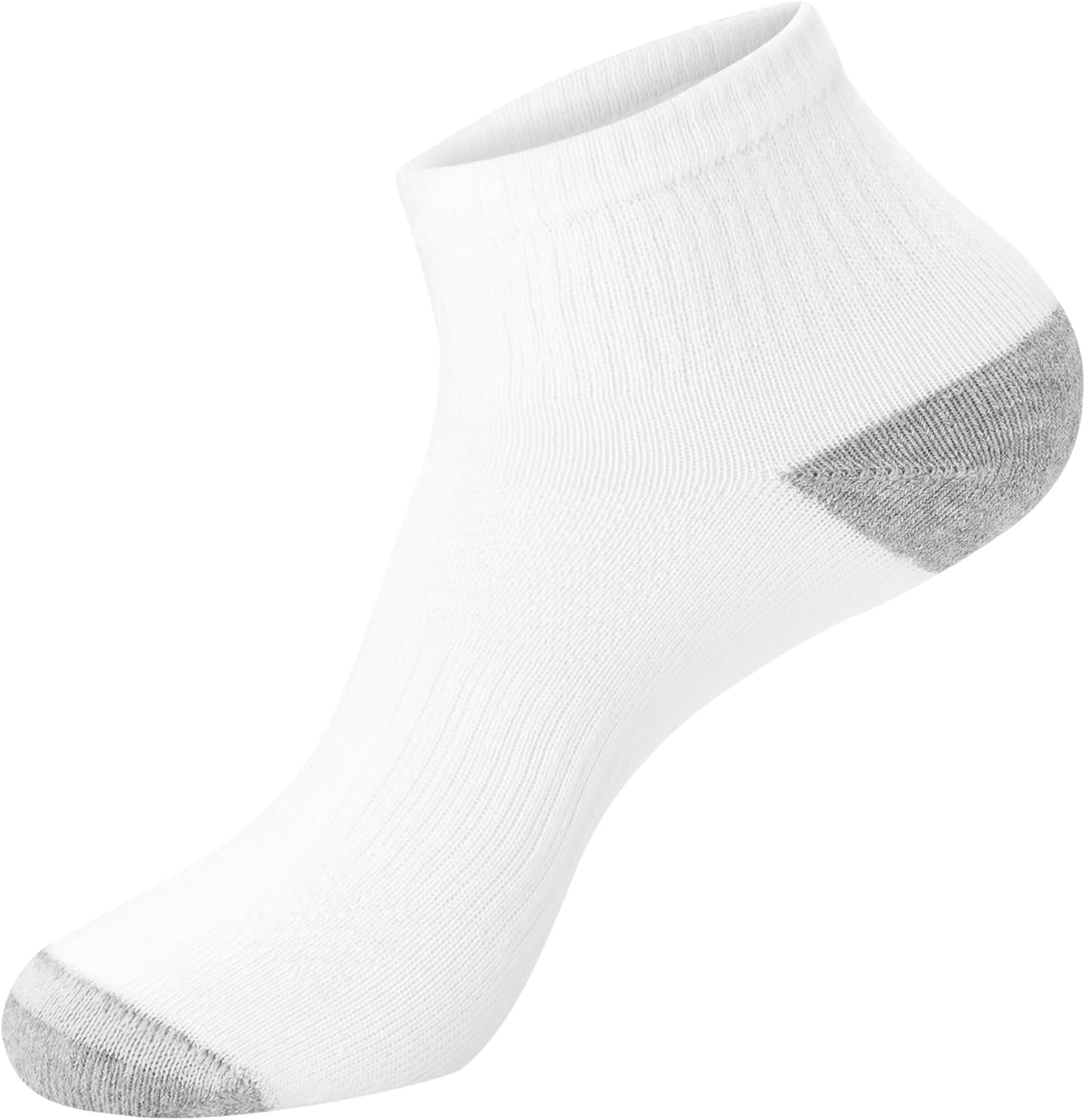 image:imageHanes Mens Socks Active Cool Xtemp Lightweight Moisturewicking Cushioned Ankle Crew and No Show 12 and 14 Pair PacksWhite Ankle 14 Pair