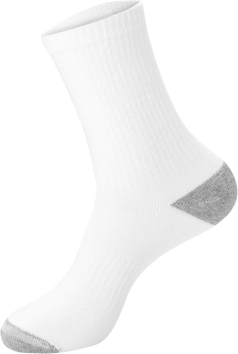 image:imageHanes Mens Socks Active Cool Xtemp Lightweight Moisturewicking Cushioned Ankle Crew and No Show 12 and 14 Pair PacksWhite Crew 14 Pair