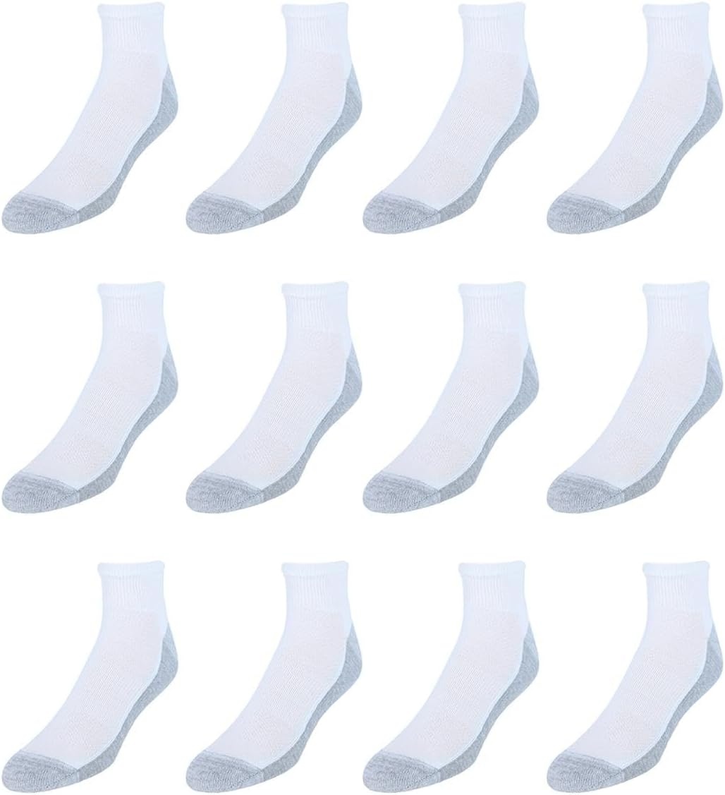 image:imageHanes Mens Socks XTemp Cushioned Low Cut Socks 12PackWhite Ankle 12 Pair