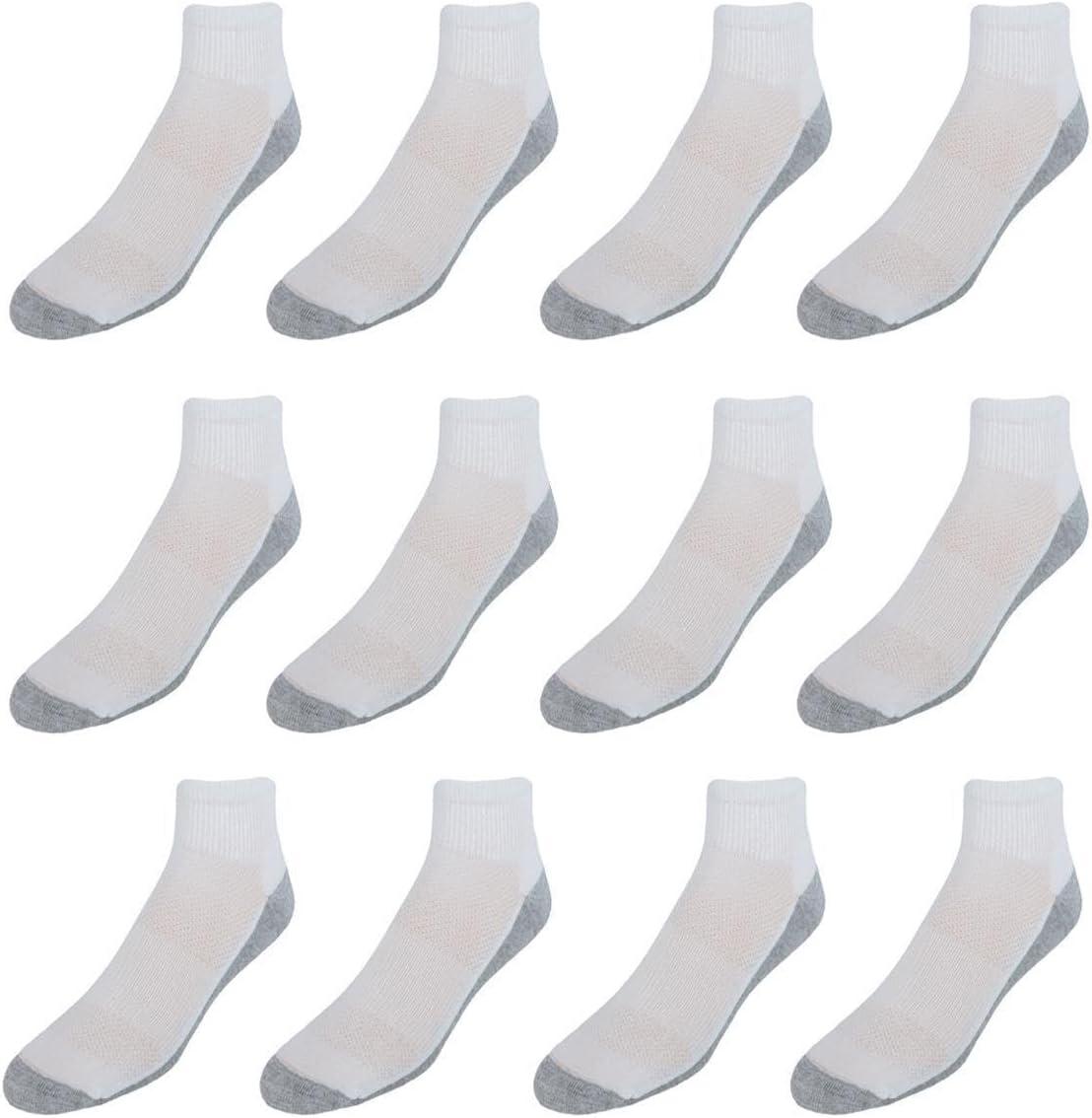 image:imageHanes Mens Socks XTemp Cushioned Low Cut Socks 12PackWhite Ankle 12 Pair