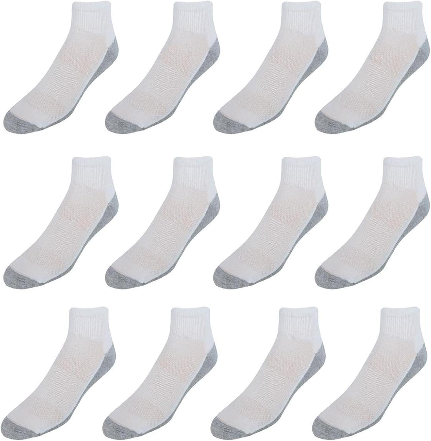 image:imageHanes Mens Socks XTemp Cushioned Low Cut Socks 12PackWhite Ankle 12 Pair
