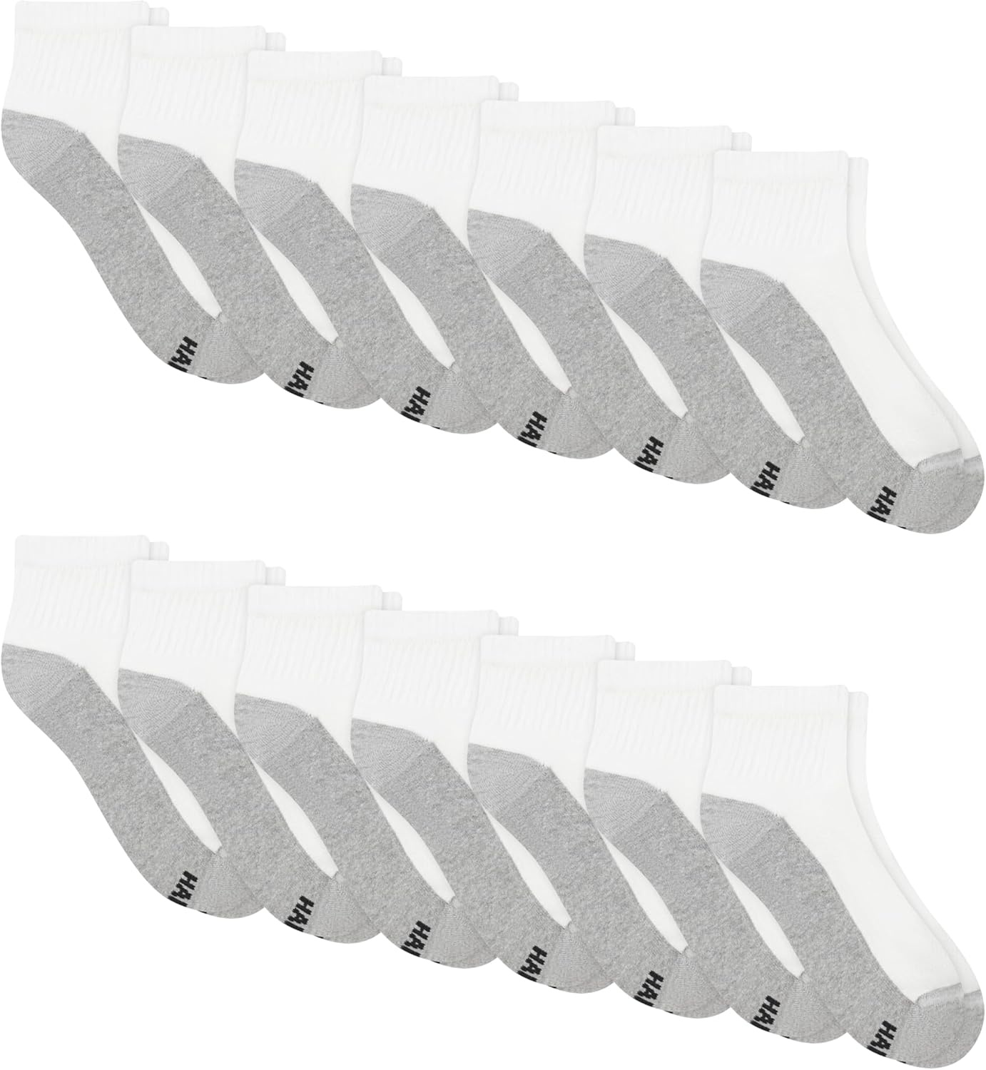 image:imageHanes Mens Socks XTemp Cushioned Low Cut Socks 12PackWhite Ankle 14 Pair