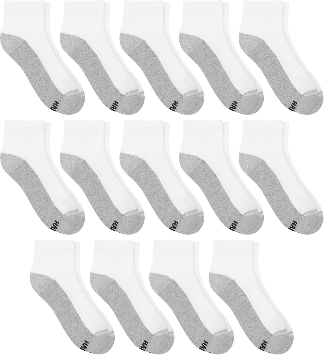 image:imageHanes Mens Socks XTemp Cushioned Low Cut Socks 12PackWhite Ankle 14 Pair