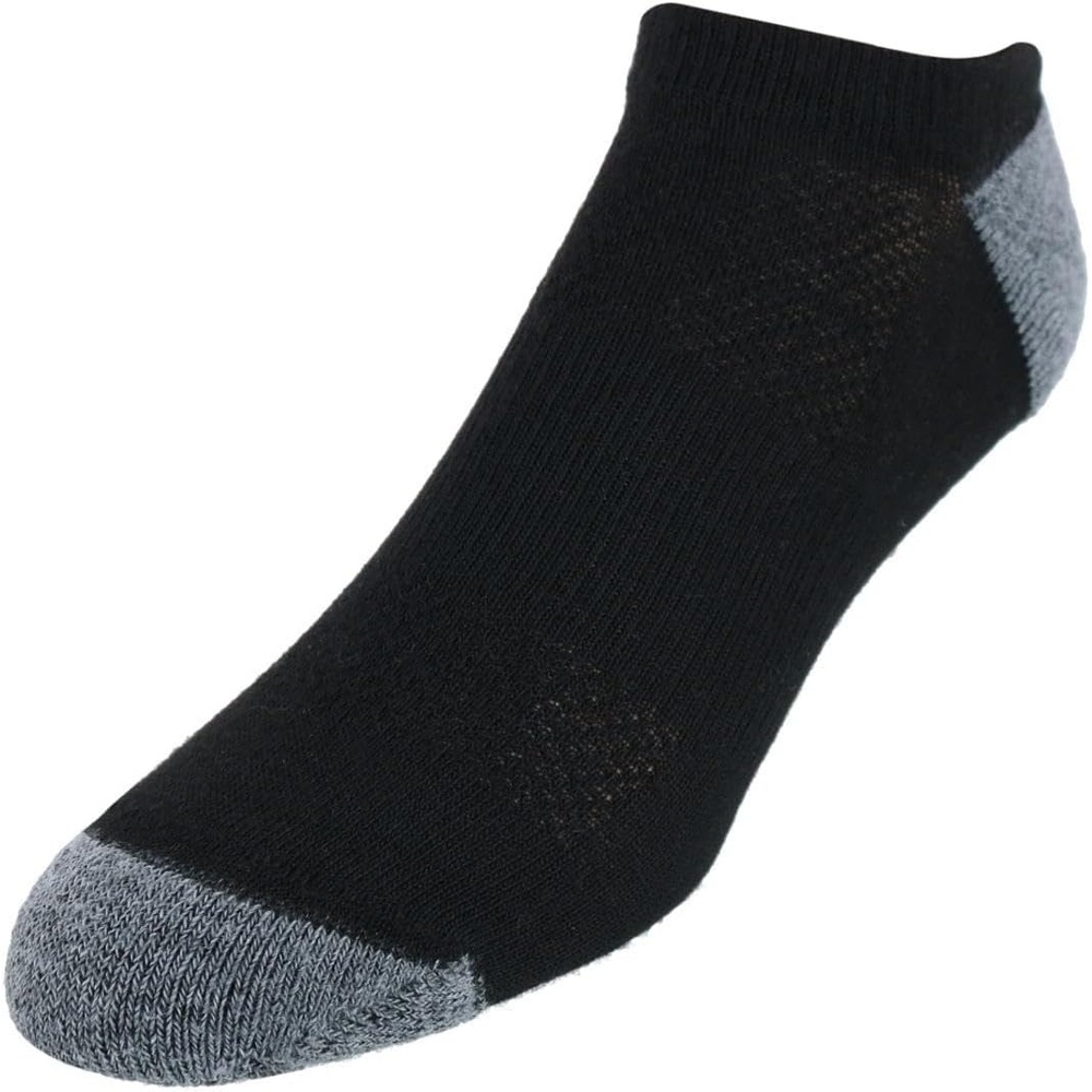 image:imageHanes Mens Socks Active Cool Xtemp Lightweight Moisturewicking Cushioned Ankle Crew and No Show 12 and 14 Pair PacksBlack
